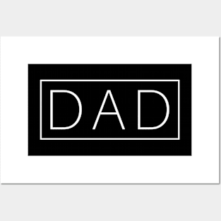 Simple Dad Father's Day Typography Posters and Art